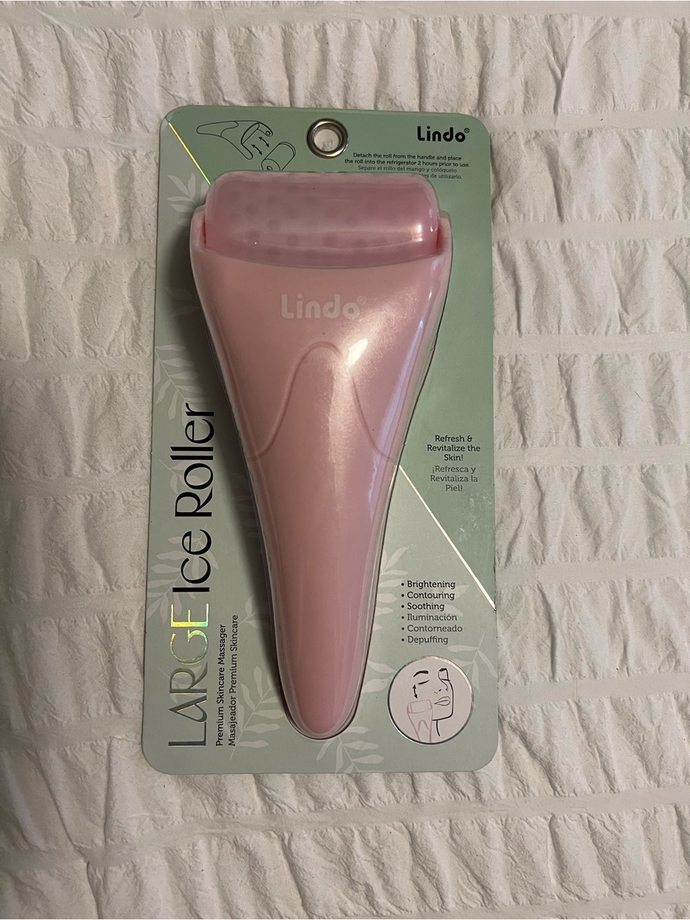Large Ice Roller - Pink Cooling Face & Body Massager